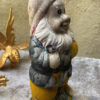 Antique earthenware garden gnomes with faded paint – ca. 1950 (17) Antieke aardewerken tuinkabouters met vervaagde verflaag – Antique earthenware garden gnomes with faded paint – ca. 1950