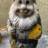 Antique earthenware garden gnomes with faded paint – ca. 1950 (20) Antieke aardewerken tuinkabouters met vervaagde verflaag – Antique earthenware garden gnomes with faded paint – ca. 1950