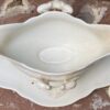 Antique white sauce boat with double‑ear ornament Imperial Model – Société Céramique Maastricht, late 19th century (7) Antieke witte sauskom met dubbeloorornament Model Imperial | Antique white sauce boat with double‑ear ornament Imperial Model – Société Céramique Maastricht, late 19th century