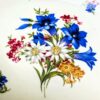 Prachtig porseleinen dessertbordje Cottier Frères Zwitserland | Beautiful porcelain dessert plate Cottier Frères Switzerland – Floral Design 1923