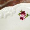 Prachtig porseleinen dessertbordje Cottier Frères Zwitserland | Beautiful porcelain dessert plate Cottier Frères Switzerland – Floral Design 1923