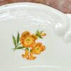 Prachtig porseleinen dessertbordje Cottier Frères Zwitserland | Beautiful porcelain dessert plate Cottier Frères Switzerland – Floral Design 1923