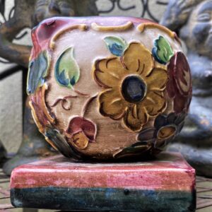 Bolvormig asbakje Ceramique Rigo – Brussels monumental ceramic ashtray (spherical), 1960s design