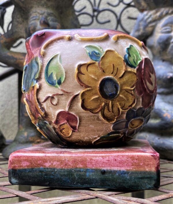 Brussels monumental ceramic ashtray (spherical), 1960s design (1) Bolvormig asbakje Ceramique Rigo – Brussels monumental ceramic ashtray (spherical), 1960s design