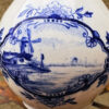 Charming Delft Blue vase with windmill and sailing ship scene – 20th century (11) Prachtig Delfts Blauw vaasje met molen- en scheepstafereel – Charming Delft Blue vase with windmill and sailing ship scene – 20th century
