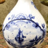 Charming Delft Blue vase with windmill and sailing ship scene – 20th century (2) Prachtig Delfts Blauw vaasje met molen- en scheepstafereel – Charming Delft Blue vase with windmill and sailing ship scene – 20th century