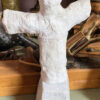 Charming naïve plaster gauze sculptures of playful figures – 20th C (12) Prachtige naïeve gipsgaas sculpturen van twee speelse figuren – Charming naïve plaster gauze sculptures of playful figures – 20th C