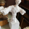 Charming naïve plaster gauze sculptures of playful figures – 20th C (6) Prachtige naïeve gipsgaas sculpturen van twee speelse figuren – Charming naïve plaster gauze sculptures of playful figures – 20th C