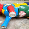 Colourful ceramic cow sculpture with heart motifs – ca. 2000 (2) Kleurrijk keramisch koeienbeeld met hartmotieven – Colourful ceramic cow sculpture with heart motifs – ca. 2000