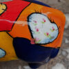 Colourful ceramic cow sculpture with heart motifs – ca. 2000 (7) Kleurrijk keramisch koeienbeeld met hartmotieven – Colourful ceramic cow sculpture with heart motifs – ca. 2000