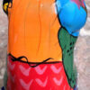 Veelkleurig keramisch lappendeken-varken in Miró-stijl – Colourful patchwork ceramic pig in Miró style – ca. 2000