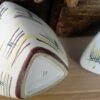 Decorative triangular ceramic lidded pot – Vintage sugar jar (6) Decoratief keramisch driehoekig potje met deksel – Vintage suikerpotje | Decorative triangular ceramic lidded pot – Vintage sugar jar