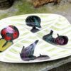 Elegant ceramic aperitif dish with fruit and vegetable décor – mid‑20th century (2) Elegante aperitiefschaal keramiek met fruit‑ en groentedecor | Elegant ceramic aperitif dish with fruit and vegetable décor – mid‑20th century