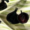 Elegant ceramic aperitif dish with fruit and vegetable décor – mid‑20th century (8) Elegante aperitiefschaal keramiek met fruit‑ en groentedecor | Elegant ceramic aperitif dish with fruit and vegetable décor – mid‑20th century