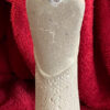 Elegant stone sculpture of seated woman – ca. 1950 (4) Elegante stenen sculptuur van zittende vrouw – Elegant stone sculpture of seated woman – ca. 1950