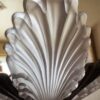 Exclusieve Franse Art Deco Kroonluchter – 5 Gesatineerde Schalen | Exclusive French Art Deco chandelier – 5 satin‑glass bowls, 1930