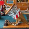 Exclusive fully handmade buoy‑shaped lamp – mid‑20th century (1) Exclusieve volledig handgemaakte lamp in de vorm van een boei | Exclusive fully handmade buoy‑shaped lamp – mid‑20th century