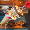 Exclusive fully handmade buoy‑shaped lamp – mid‑20th century (11) Exclusieve volledig handgemaakte lamp in de vorm van een boei | Exclusive fully handmade buoy‑shaped lamp – mid‑20th century