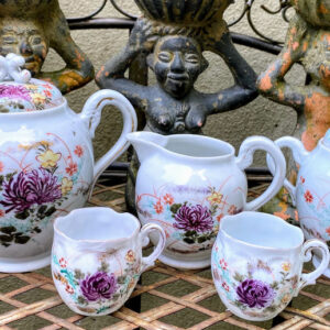 Exquisite Kutani Tashiro Shoten Japanese hand‑painted eggshell tea set – c.1930 (1)_resultaat Prachtige Kutani Tashiro Shoten Japanse handgeschilderde theeset in eierschaal porselein | Exquisite Kutani Tashiro Shoten Japanese hand‑painted eggshell tea set – c.1930