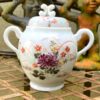 Exquisite Kutani Tashiro Shoten Japanese hand‑painted eggshell tea set – c.1930 (26) Prachtige Kutani Tashiro Shoten Japanse handgeschilderde theeset in eierschaal porselein | Exquisite Kutani Tashiro Shoten Japanese hand‑painted eggshell tea set – c.1930