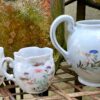 Exquisite Kutani Tashiro Shoten Japanese hand‑painted eggshell tea set – c.1930 (27) Prachtige Kutani Tashiro Shoten Japanse handgeschilderde theeset in eierschaal porselein | Exquisite Kutani Tashiro Shoten Japanese hand‑painted eggshell tea set – c.1930