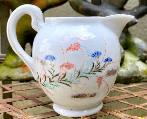 Exquisite Kutani Tashiro Shoten Japanese hand‑painted eggshell tea set – c.1930 (30) Prachtige Kutani Tashiro Shoten Japanse handgeschilderde theeset in eierschaal porselein | Exquisite Kutani Tashiro Shoten Japanese hand‑painted eggshell tea set – c.1930