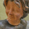 Prachtige gestileerde buste van kinderhoofdje – Exquisite stylized child bust in stoneware – Renaissance style