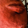 Prachtige terracotta hoofdsculptuur in Kinart-stijl – Exquisite terracotta head sculpture in Kinart style – 20th C