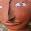 Prachtige terracotta hoofdsculptuur in Kinart-stijl – Exquisite terracotta head sculpture in Kinart style – 20th C