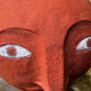 Prachtige terracotta hoofdsculptuur in Kinart-stijl – Exquisite terracotta head sculpture in Kinart style – 20th C