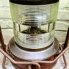 Extreem zeldzame originele koperen nautische scheepslamp Tavernier Oostende | Extremely rare original copper nautical ship lamp Tavernier Ostend – 1970s