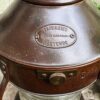 Extreem zeldzame originele koperen nautische scheepslamp Tavernier Oostende | Extremely rare original copper nautical ship lamp Tavernier Ostend – 1970s