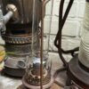 Extreem zeldzame originele koperen nautische scheepslamp Tavernier Oostende | Extremely rare original copper nautical ship lamp Tavernier Ostend – 1970s