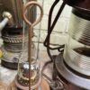 Extreem zeldzame originele koperen nautische scheepslamp Tavernier Oostende | Extremely rare original copper nautical ship lamp Tavernier Ostend – 1970s