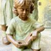 Geert Kunen reading girl sculpture c.1990 (1) Geert Kunen lezend meisje sculptuur | Geert Kunen reading girl sculpture c.1990