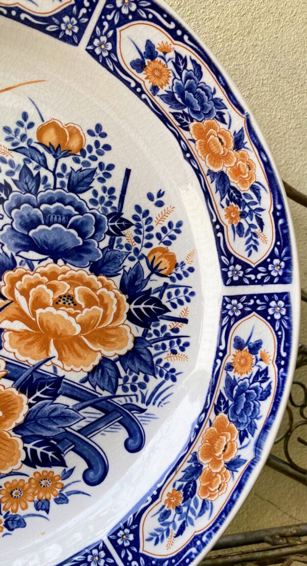Japanese Decorative Plate “Gosho‑Guruma” – Hand‑Painted & Authentic (8) Japans Sierbord “Gosho‑Guruma” | Japanese Decorative Plate “Gosho‑Guruma” – Hand‑Painted & Authentic