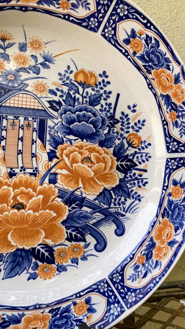 Japanese Decorative Plate “Gosho‑Guruma” – Hand‑Painted & Authentic (9) Japans Sierbord “Gosho‑Guruma” | Japanese Decorative Plate “Gosho‑Guruma” – Hand‑Painted & Authentic