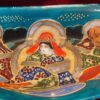 Japanese Satsuma porcelain dish – Immortals and lady, Dai Nippon, c.1913–1940 (13) Japans Satsuma porseleinen schoteltje – Dai Nippon | Japanese Satsuma porcelain dish – Immortals and lady, Dai Nippon, c.1913–1940