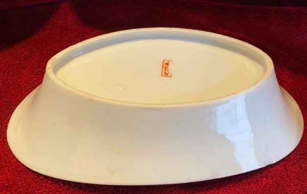 Japanese Satsuma porcelain dish – Immortals and lady, Dai Nippon, c.1913–1940 (7) Japans Satsuma porseleinen schoteltje – Dai Nippon | Japanese Satsuma porcelain dish – Immortals and lady, Dai Nippon, c.1913–1940