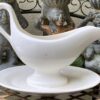 Old sauce boat with underplate – Nimy Lez Mons (c.1921–1951) (1) Oude sauskom met onderplaat | Old sauce boat with underplate – Nimy Lez Mons (c.1921–1951)