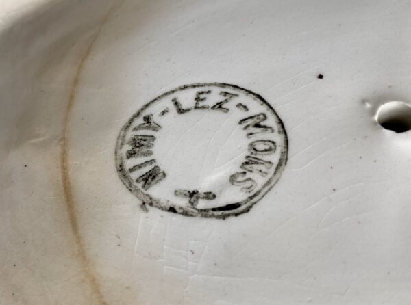 Old sauce boat with underplate – Nimy Lez Mons (c.1921–1951) (14) Oude sauskom met onderplaat | Old sauce boat with underplate – Nimy Lez Mons (c.1921–1951)