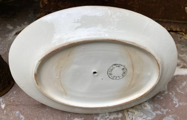 Old sauce boat with underplate – Nimy Lez Mons (c.1921–1951) (15) Oude sauskom met onderplaat | Old sauce boat with underplate – Nimy Lez Mons (c.1921–1951)