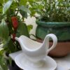Old sauce boat with underplate – Nimy Lez Mons (c.1921–1951) (17) Oude sauskom met onderplaat | Old sauce boat with underplate – Nimy Lez Mons (c.1921–1951)