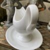 Old sauce boat with underplate – Nimy Lez Mons (c.1921–1951) (8) Oude sauskom met onderplaat | Old sauce boat with underplate – Nimy Lez Mons (c.1921–1951)