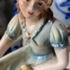 Origineel Art Nouveau sculptuur Vrouw met zwaan – Original Art Nouveau sculpture Woman with Swan – ca. 1900