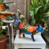 Pop Art patchwork cow sculpture – inspired by Joan Miró, ca. 1980 (1) Prachtige Pop Art koe in lappendekenstijl – Exquisite Pop Art patchwork cow sculpture – ca. 1980
