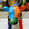 Pop Art patchwork cow sculpture – inspired by Joan Miró, ca. 1980 (10) Prachtige Pop Art koe in lappendekenstijl – Exquisite Pop Art patchwork cow sculpture – ca. 1980
