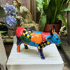 Pop Art patchwork cow sculpture – inspired by Joan Miró, ca. 1980 (17) Prachtige Pop Art koe in lappendekenstijl – Exquisite Pop Art patchwork cow sculpture – ca. 1980