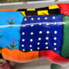 Pop Art patchwork cow sculpture – inspired by Joan Miró, ca. 1980 (3) Prachtige Pop Art koe in lappendekenstijl – Exquisite Pop Art patchwork cow sculpture – ca. 1980