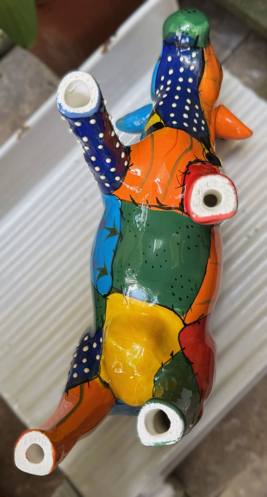 Pop Art patchwork cow sculpture – inspired by Joan Miró, ca. 1980 (4) Prachtige Pop Art koe in lappendekenstijl – Exquisite Pop Art patchwork cow sculpture – ca. 1980